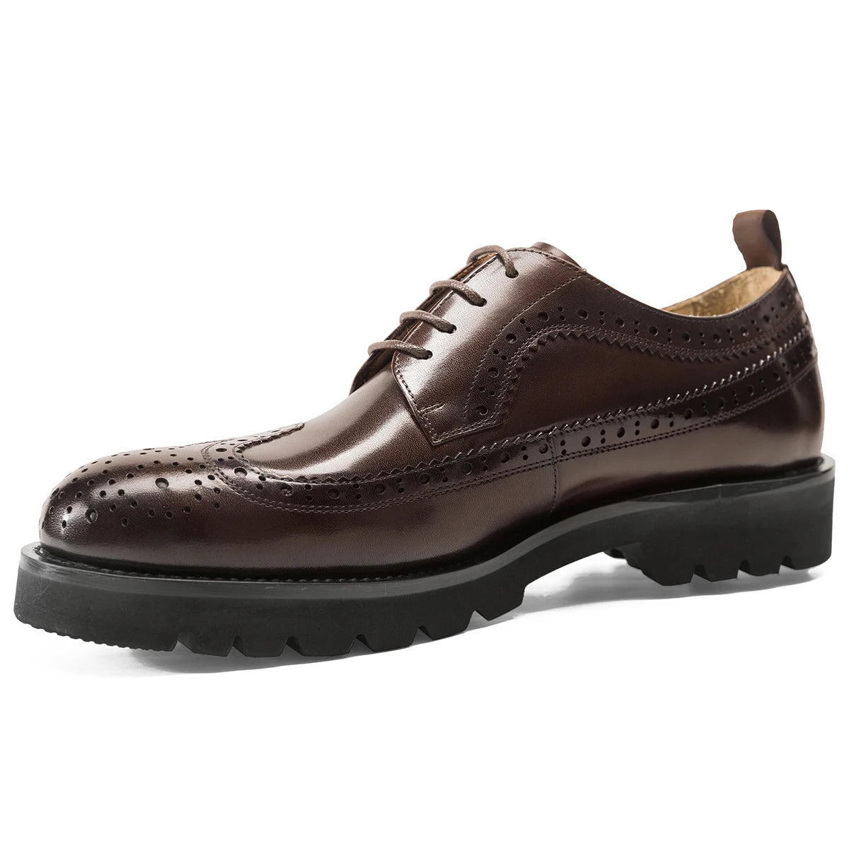 Benton brogue derby   coffee
