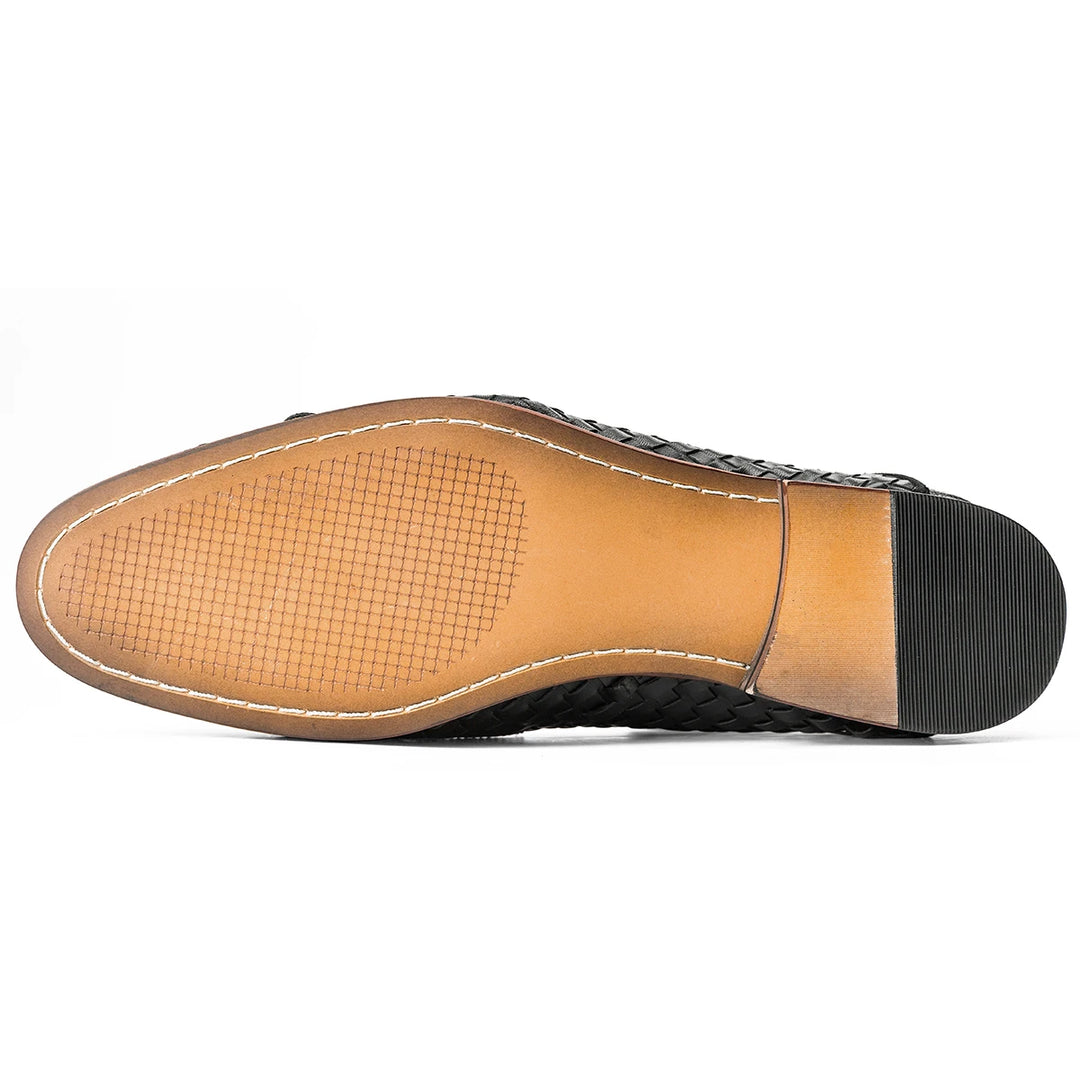 Intreccio Double Monk Strap - Black