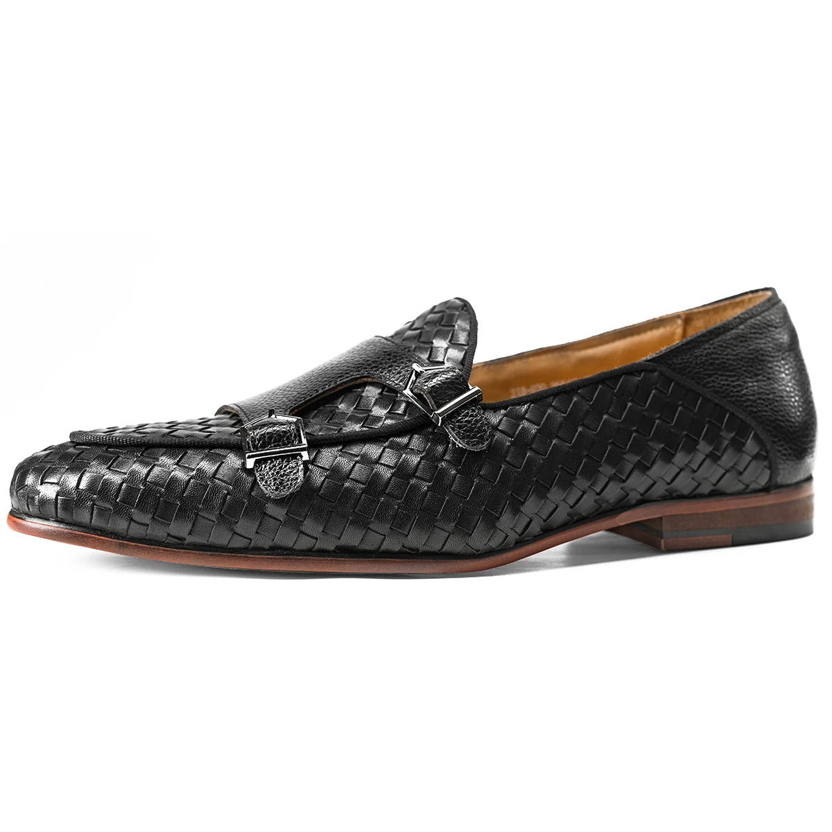 Intreccio Loafer Double Monk - Black