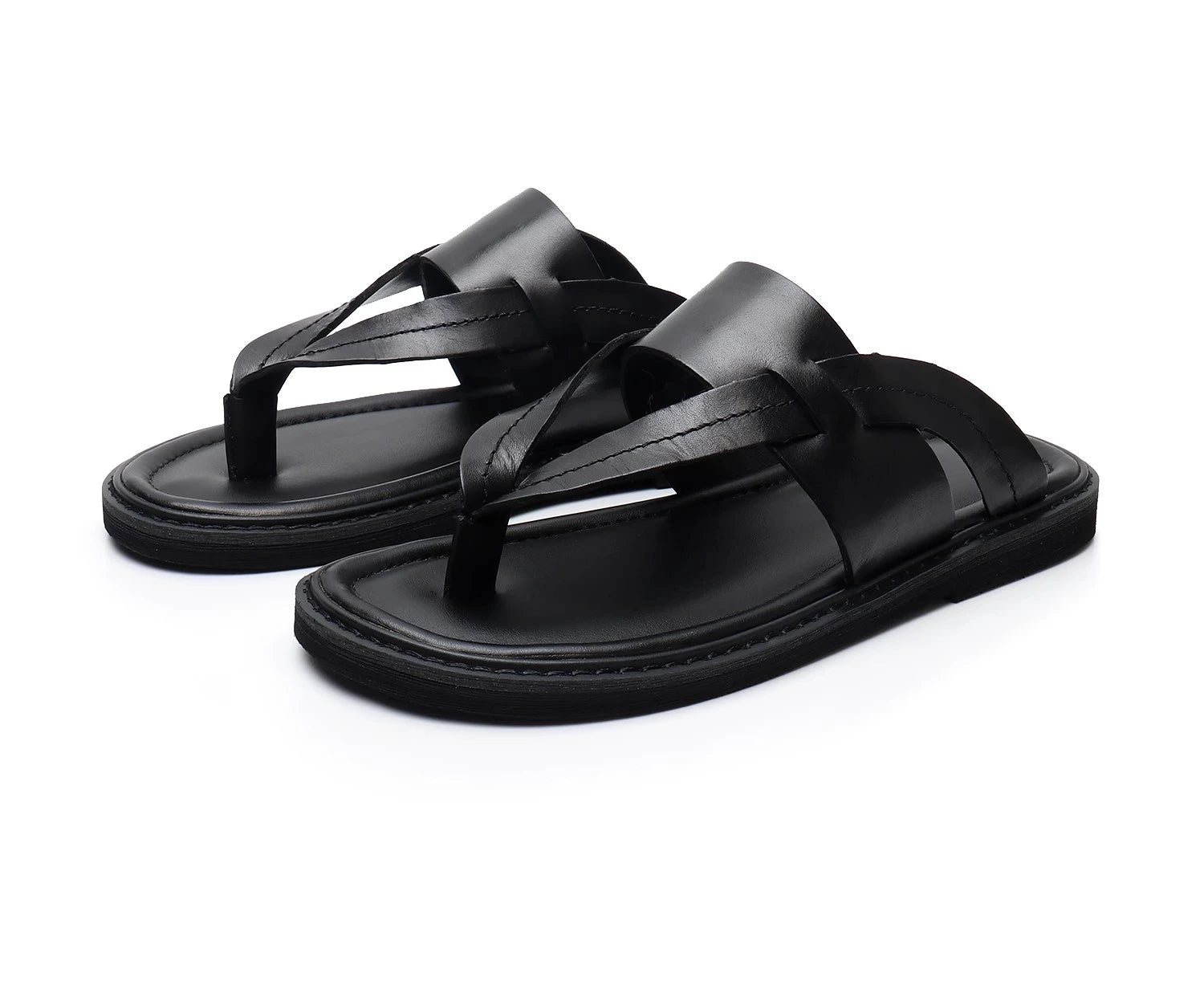 Valence Toe-Loop Sandal - Black