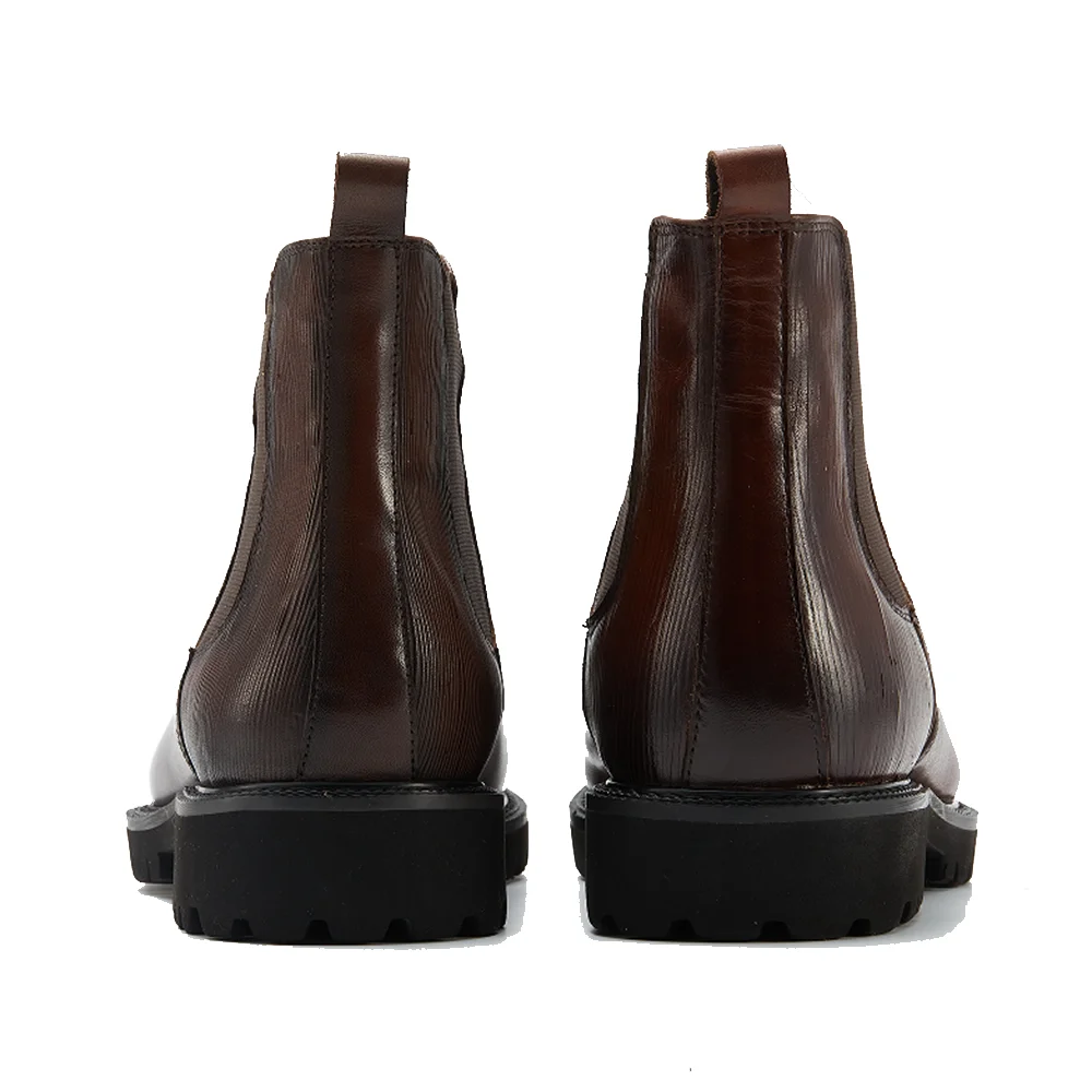Handcrafted Santoro Chelsea Boot - Coffee