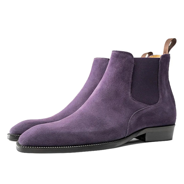 Handmade Cavallieri Chelsea Boot - Purple