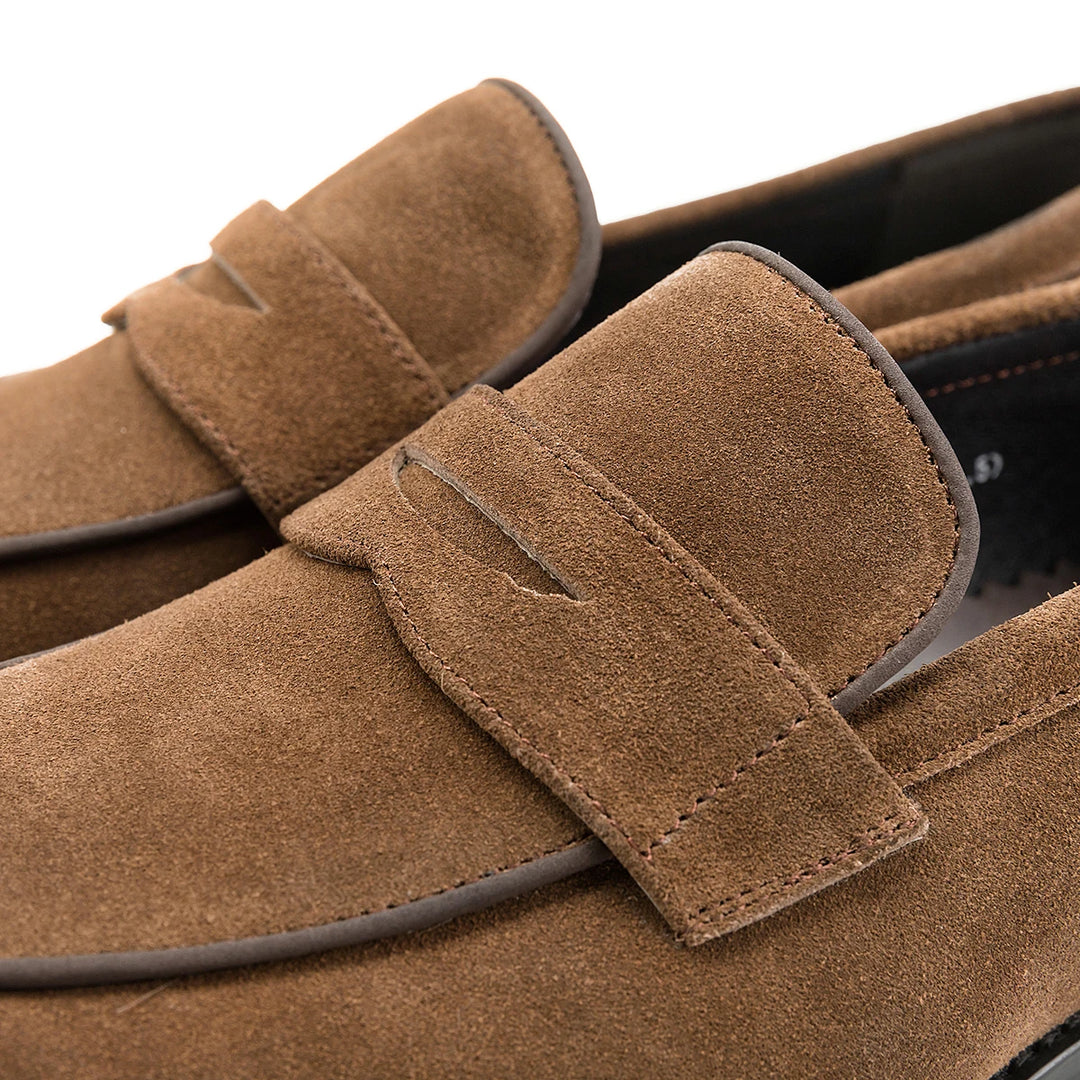 Handcrafted Lévant Suede Leather Loafer - Brown