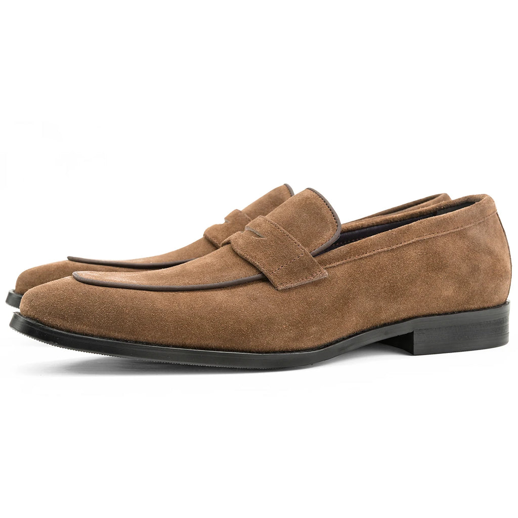Lévant Suede Penny Loafer - Brown