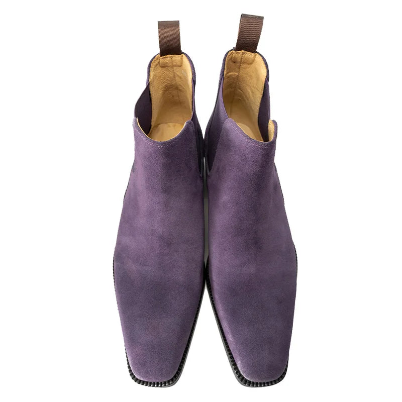 Handmade Cavallieri Chelsea Boot - Purple