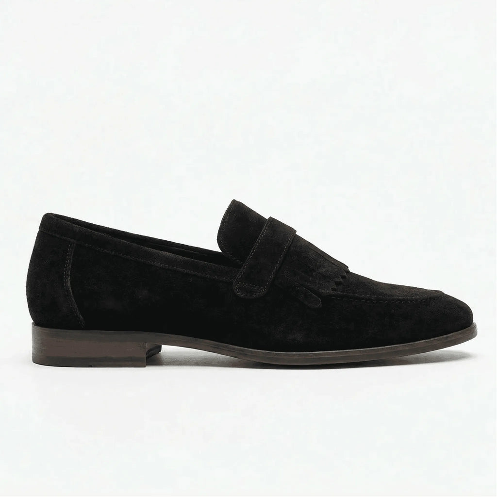 Dalmeri Kilt Loafer - Black