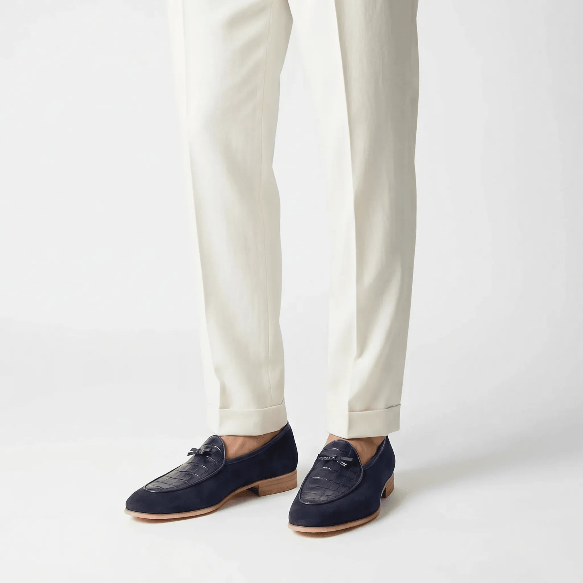 Bellagio Belgian Loafer - Navy Blue