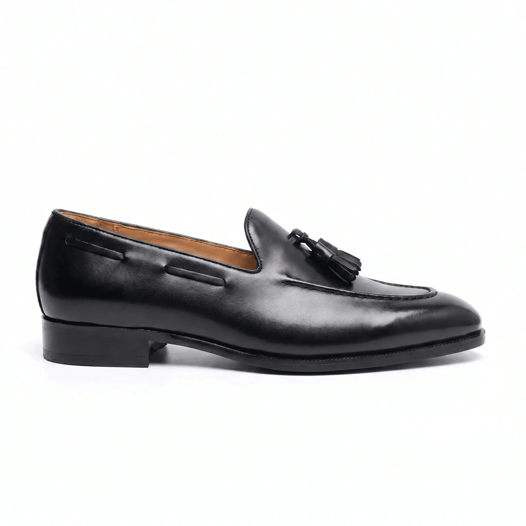 Noriel Tassel Loafer - Black