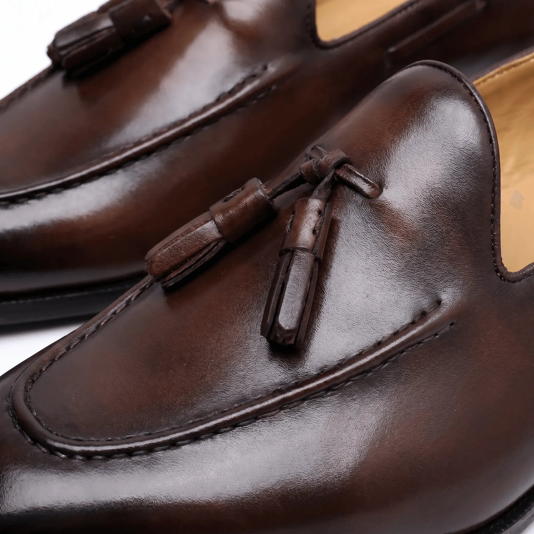 Noriel Tassel Loafer - Cognac Brown