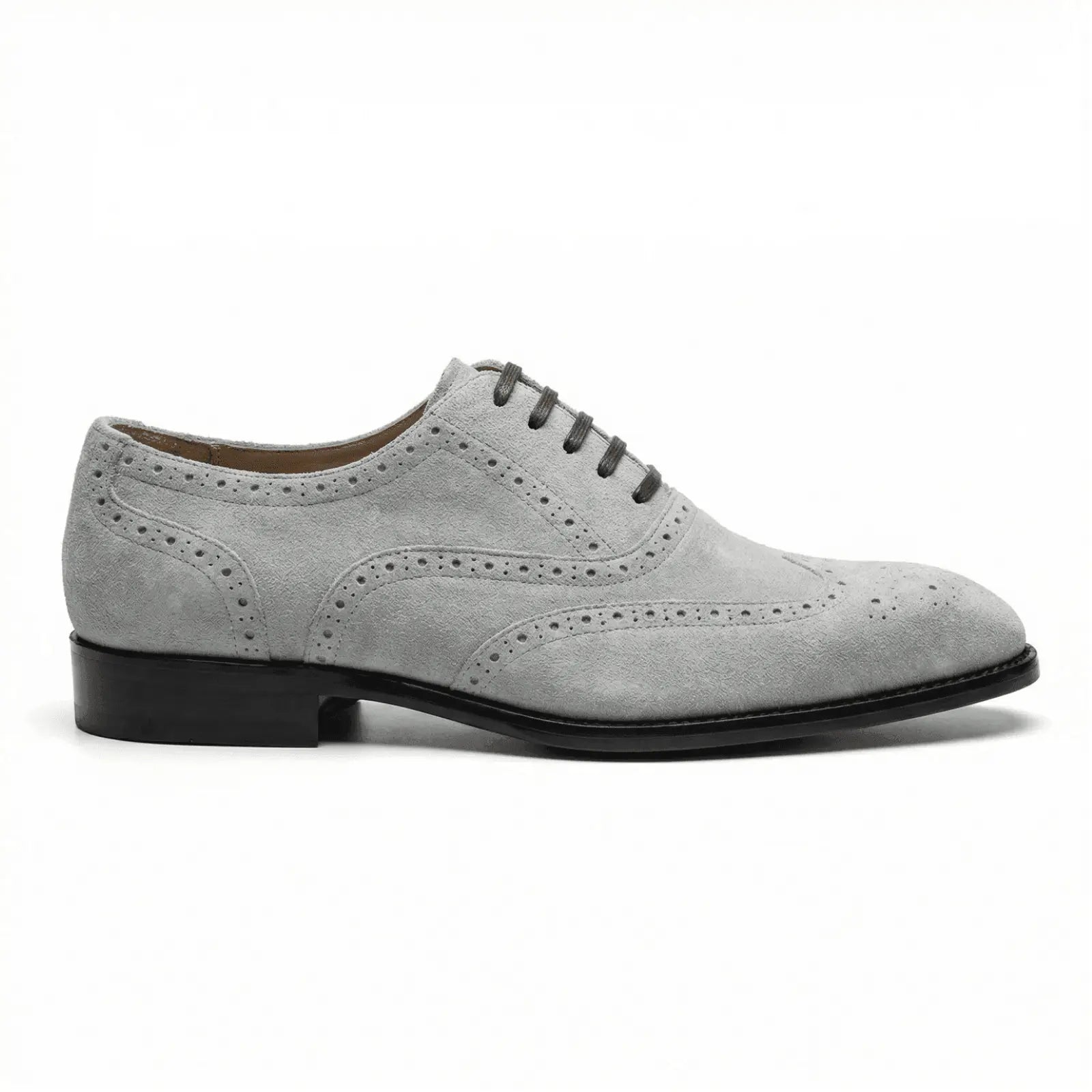 Macellinni Oxford Brogue Suede - Gray