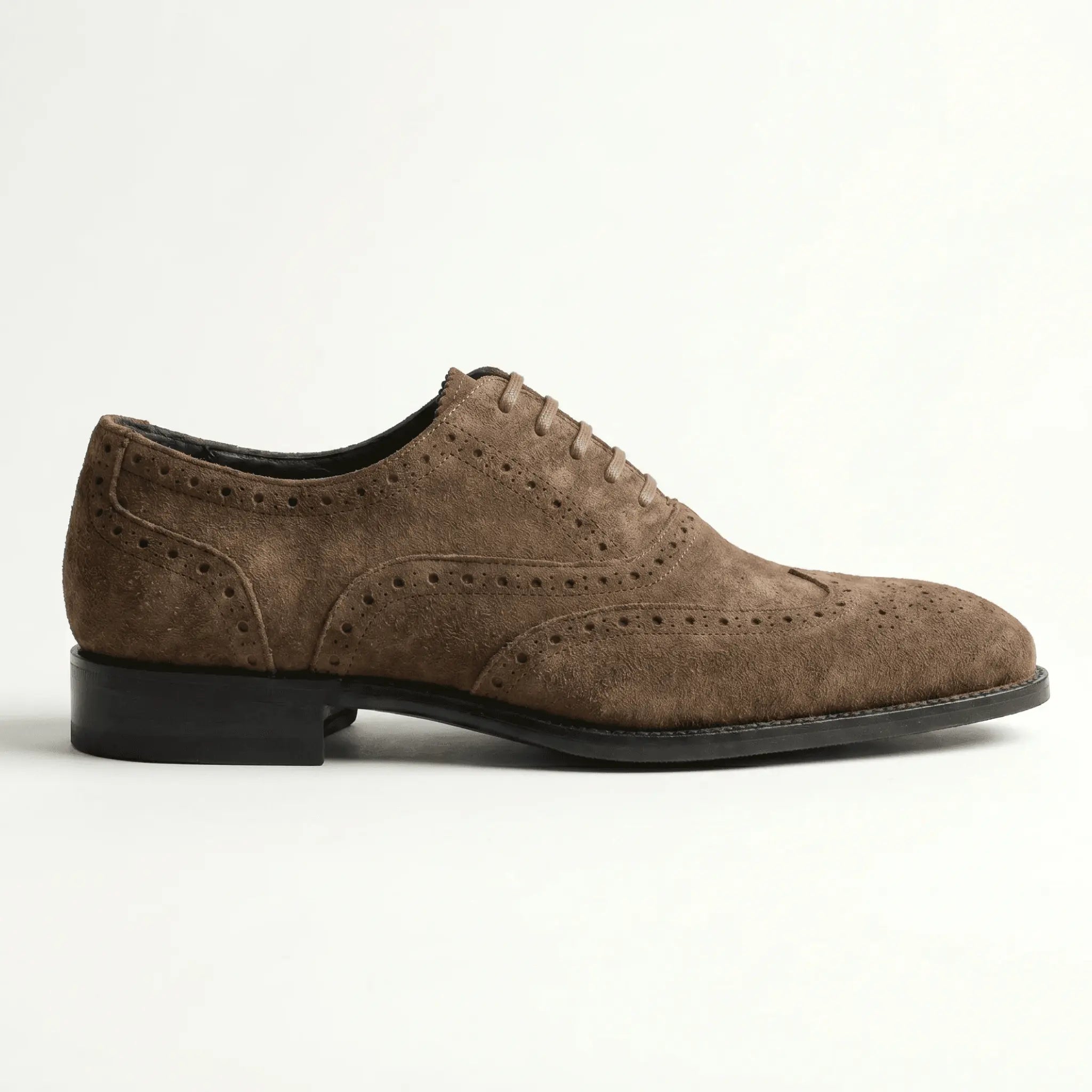 Macellinni Oxford Brogue Suede - Brown