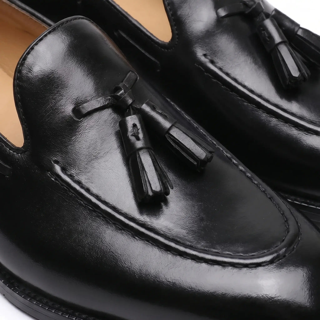 Noriel Tassel Loafer - Black