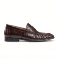 Marvoux Eel Leather Penny Loafer - Wine