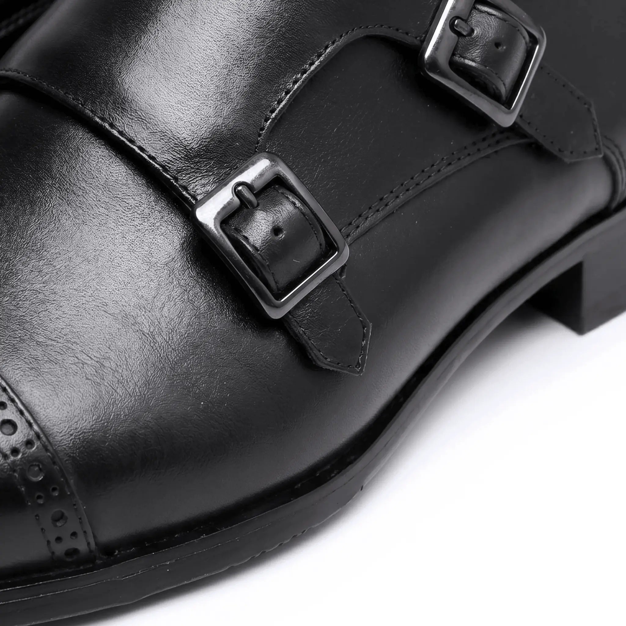 Velmont Double Monk Strap - Black