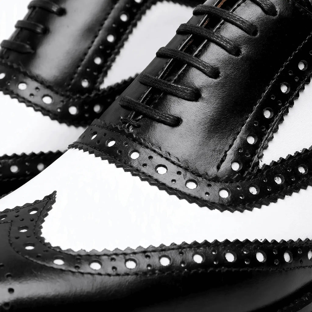 Duotone Oxford Brogue - Black and White