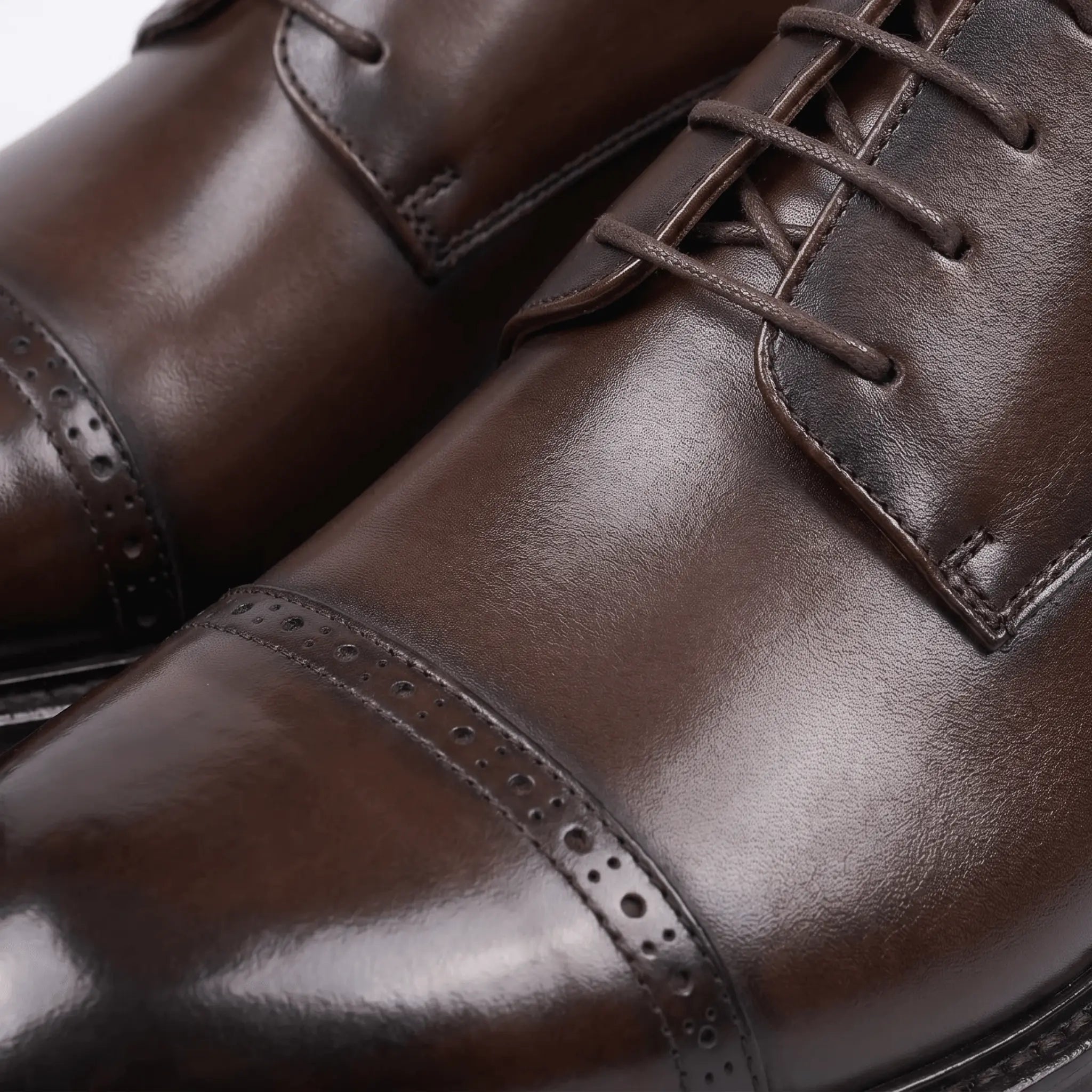 Beaulain Derby Cap-Toe - Coffee