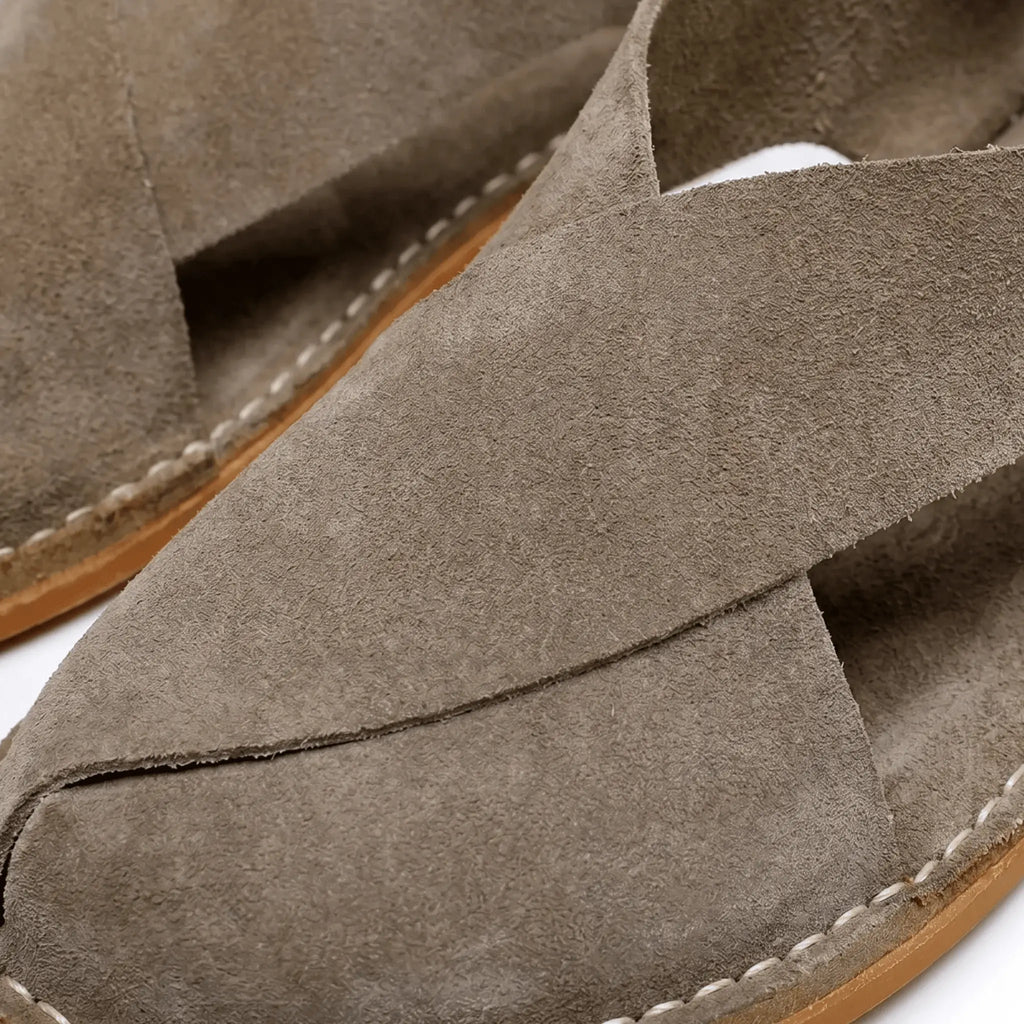 Santorini Cross-Strap Sandal - Khaki