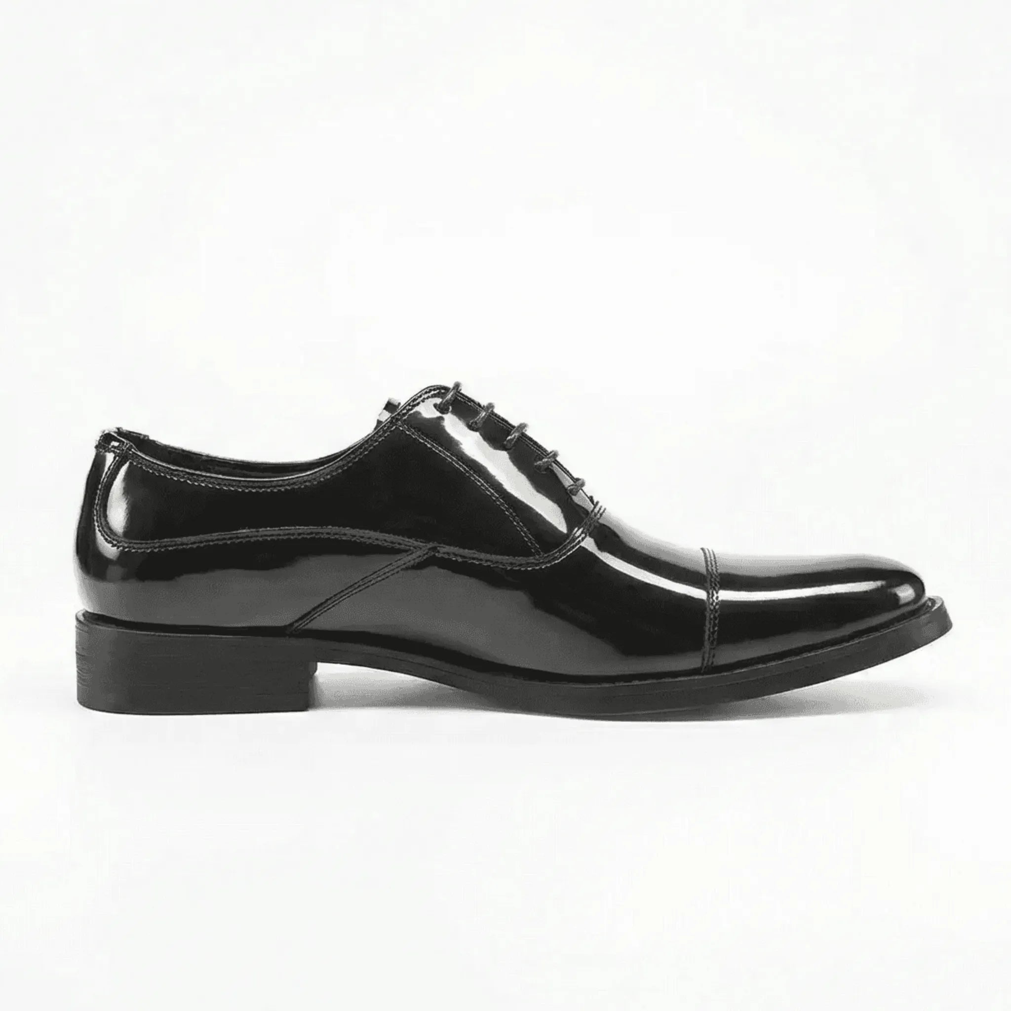 mens oxford cap-toe in waxed leather