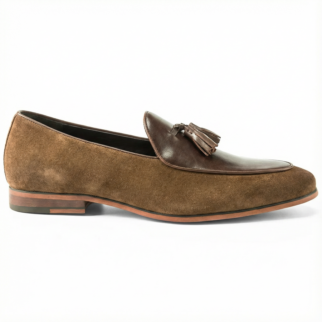 Handcrafted Lusaro Loafer - Brown