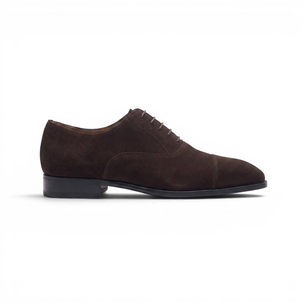 Aldmere Oxford Cap Toe - Coffee Suede