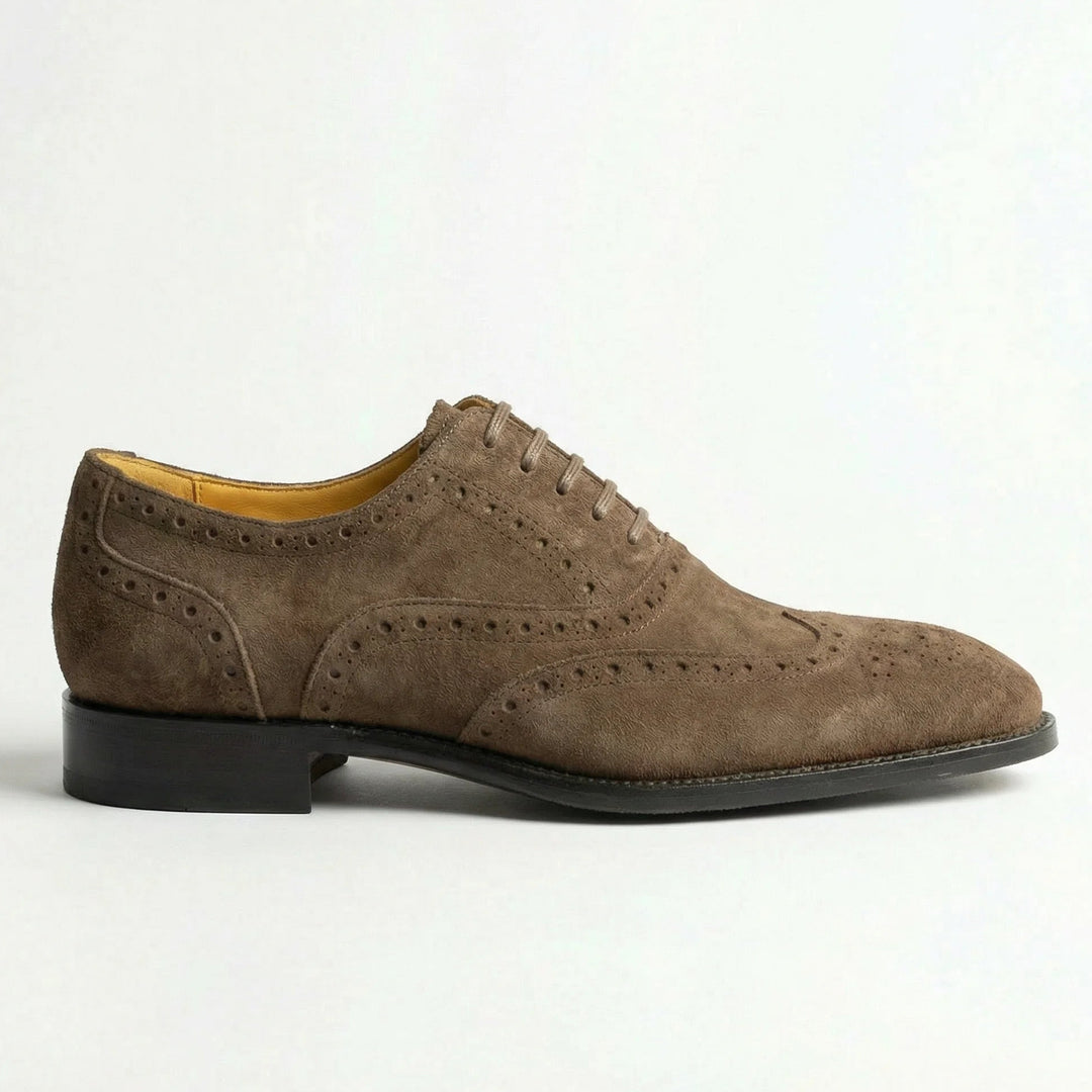 Handcrafted Suede Macellinni Oxford - Brown