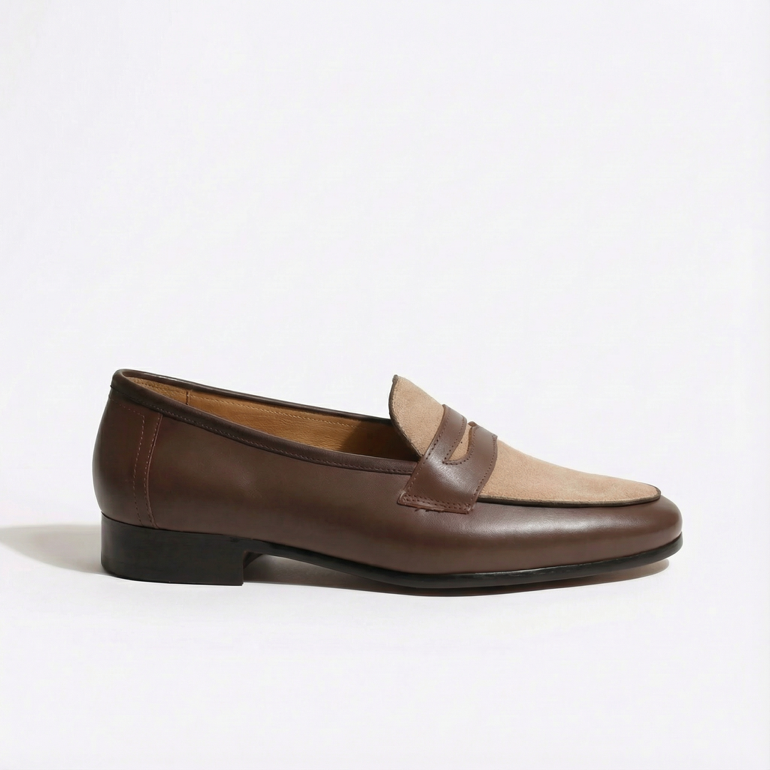Handcrafted Rosetti Loafer - Coffee