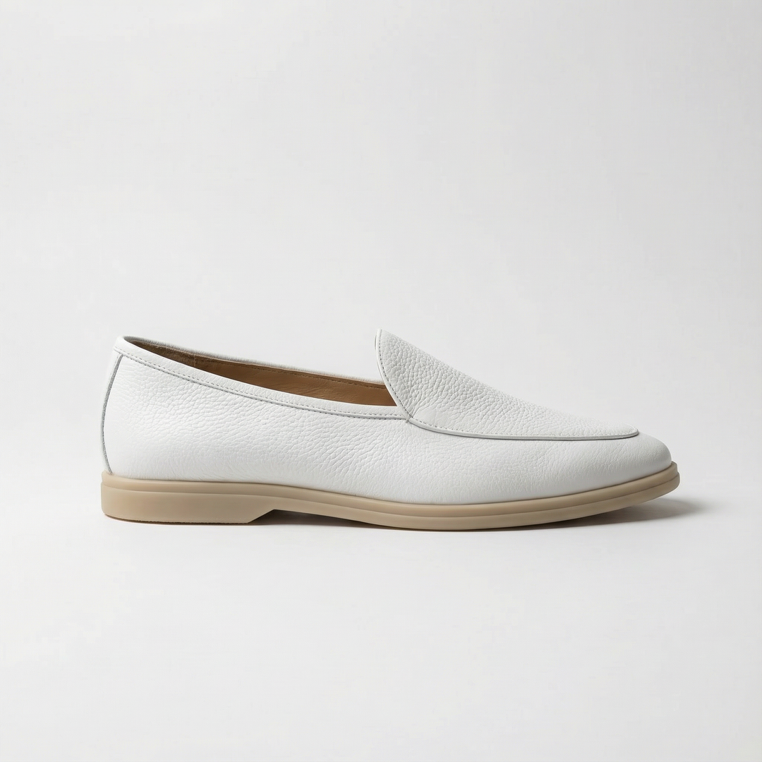 Handcrafted Arvonni Loafer - White