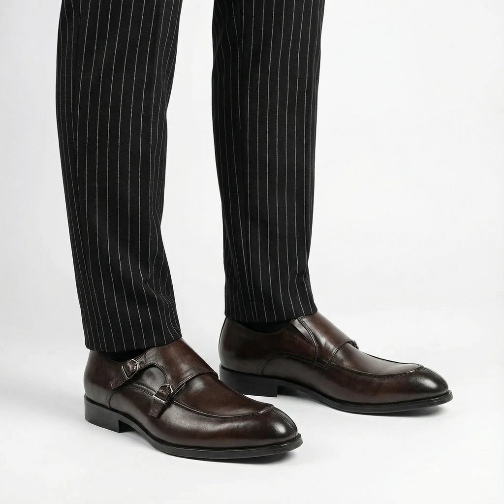 Altiere Double Monk Strap - Coffee