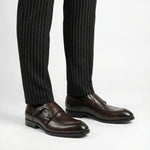 Load image into Gallery viewer, Handcrafted Altiere Double Monk Strap - Coffee
