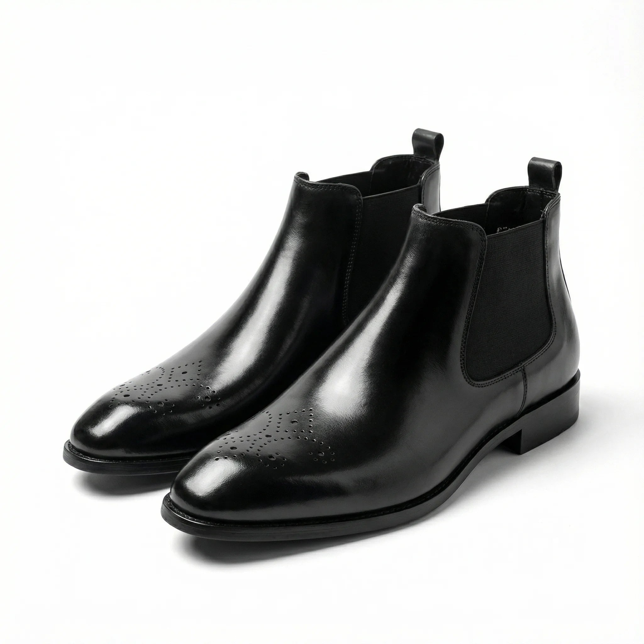 Stonemere Chelsea Brogue Boot - Black