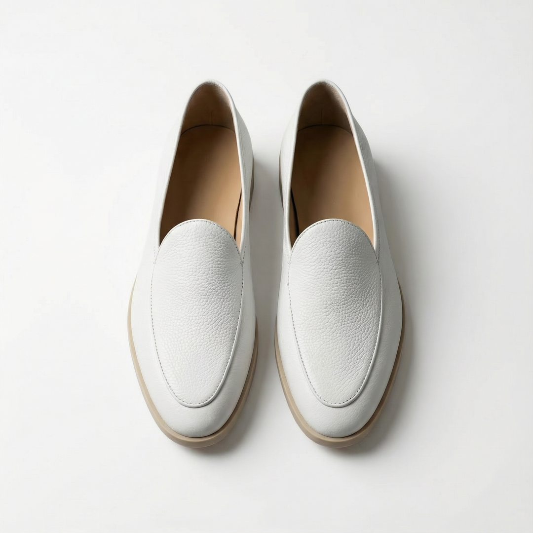 Handcrafted Arvonni Loafer - White