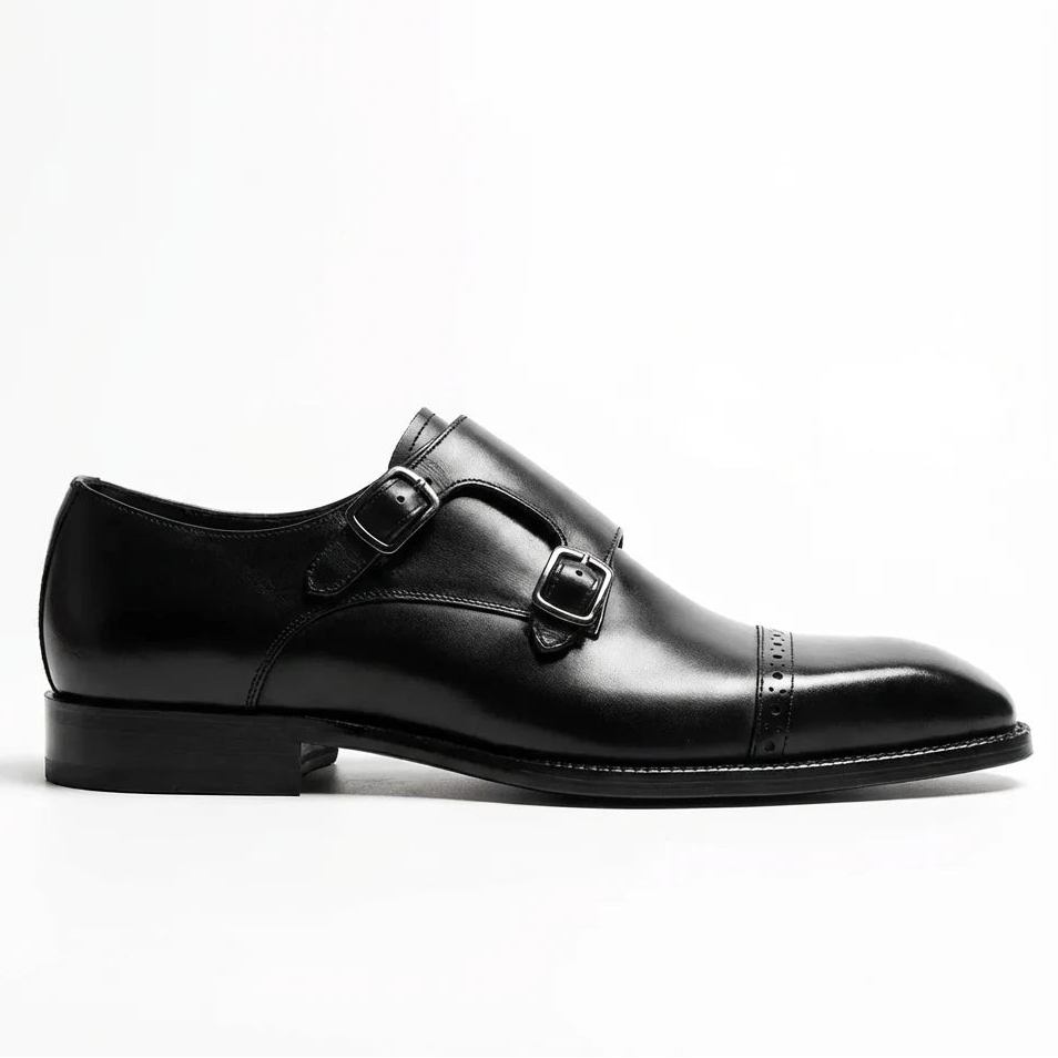 Silven Double Monk Strap - Black