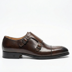 Load image into Gallery viewer, Handcrafted St. Albans Double Monk Strap - Coffee
