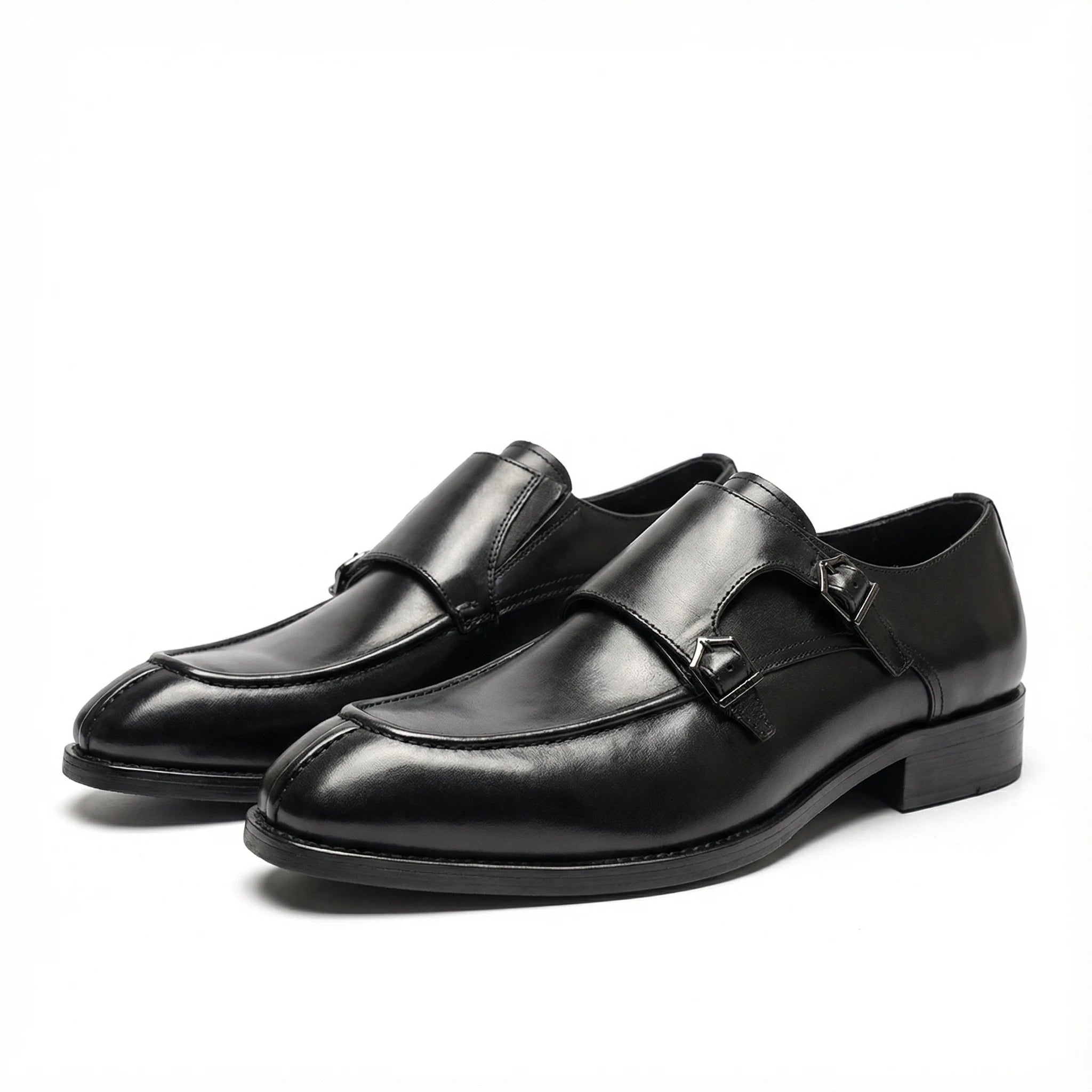 Altiere Double Monk Strap - Black