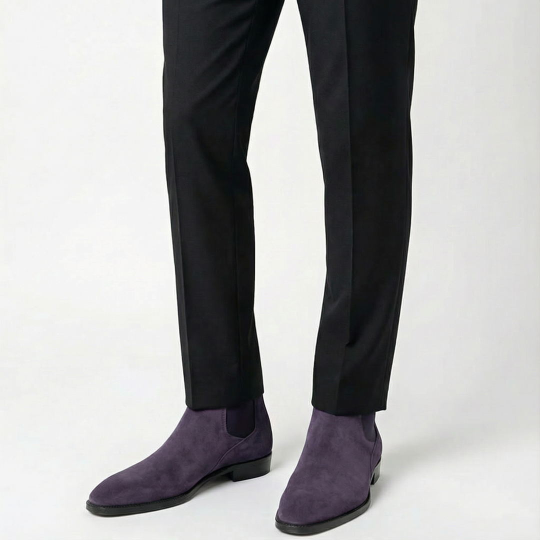 Handmade Cavallieri Chelsea Boot - Purple