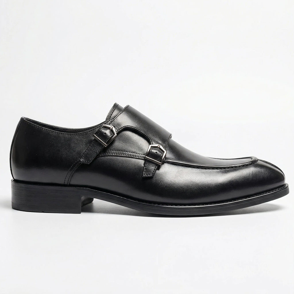 Altiere Double Monk Strap - Black