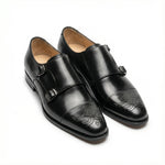 Load image into Gallery viewer, Handcrafted St. Albans Double Monk Strap - Black

