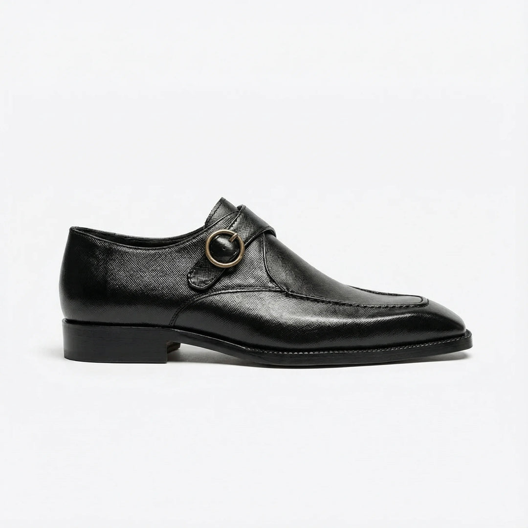 Handcrafted Westbridge Single Monk Strap - Black