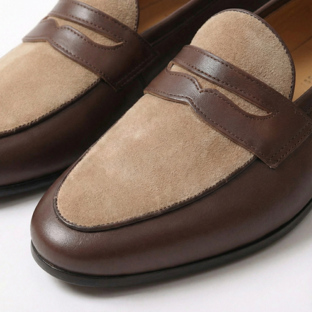 Handcrafted Rosetti Loafer - Coffee