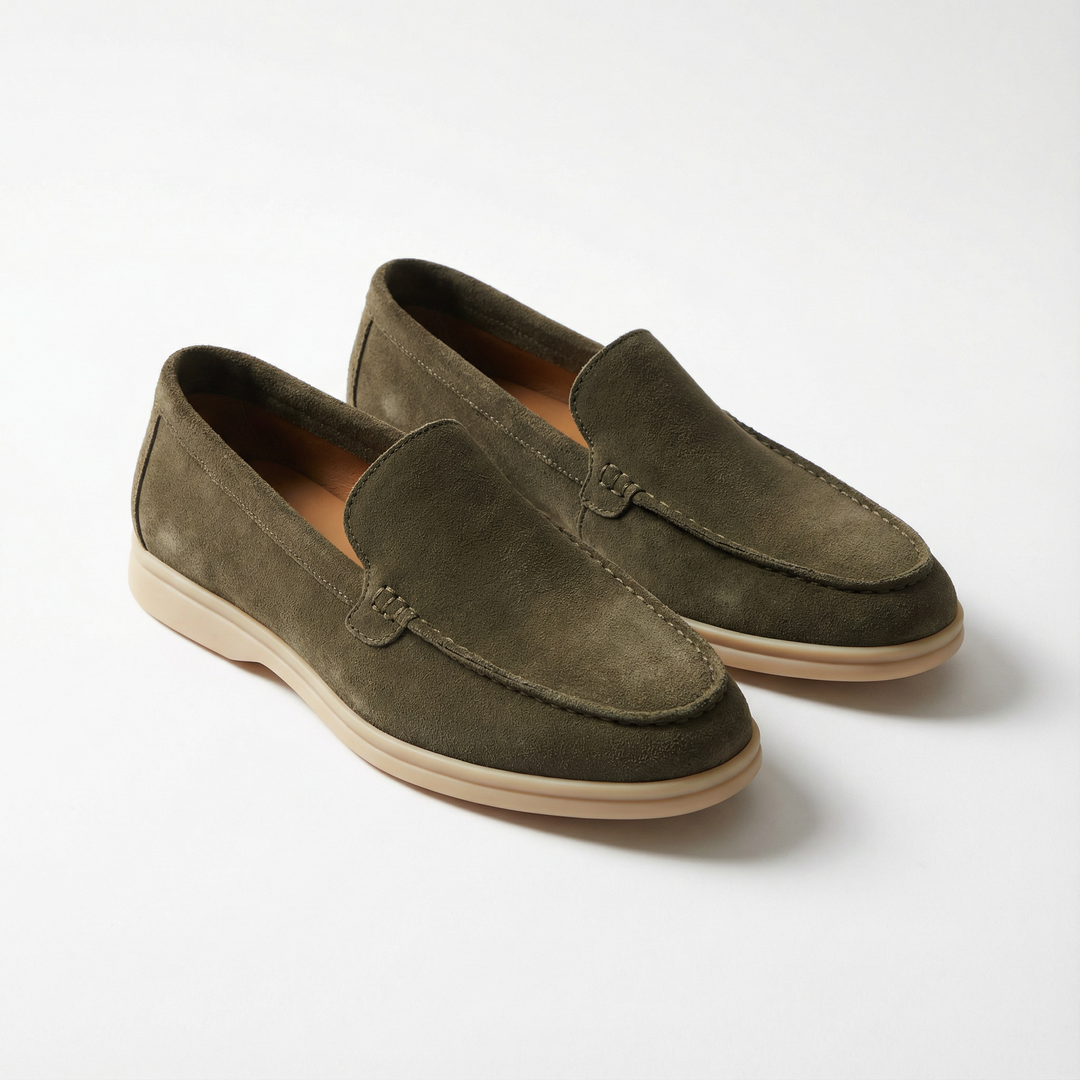 Montclair Loafer Suede - Army Green