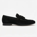 Load image into Gallery viewer, Velano Suede Loafers - Black
