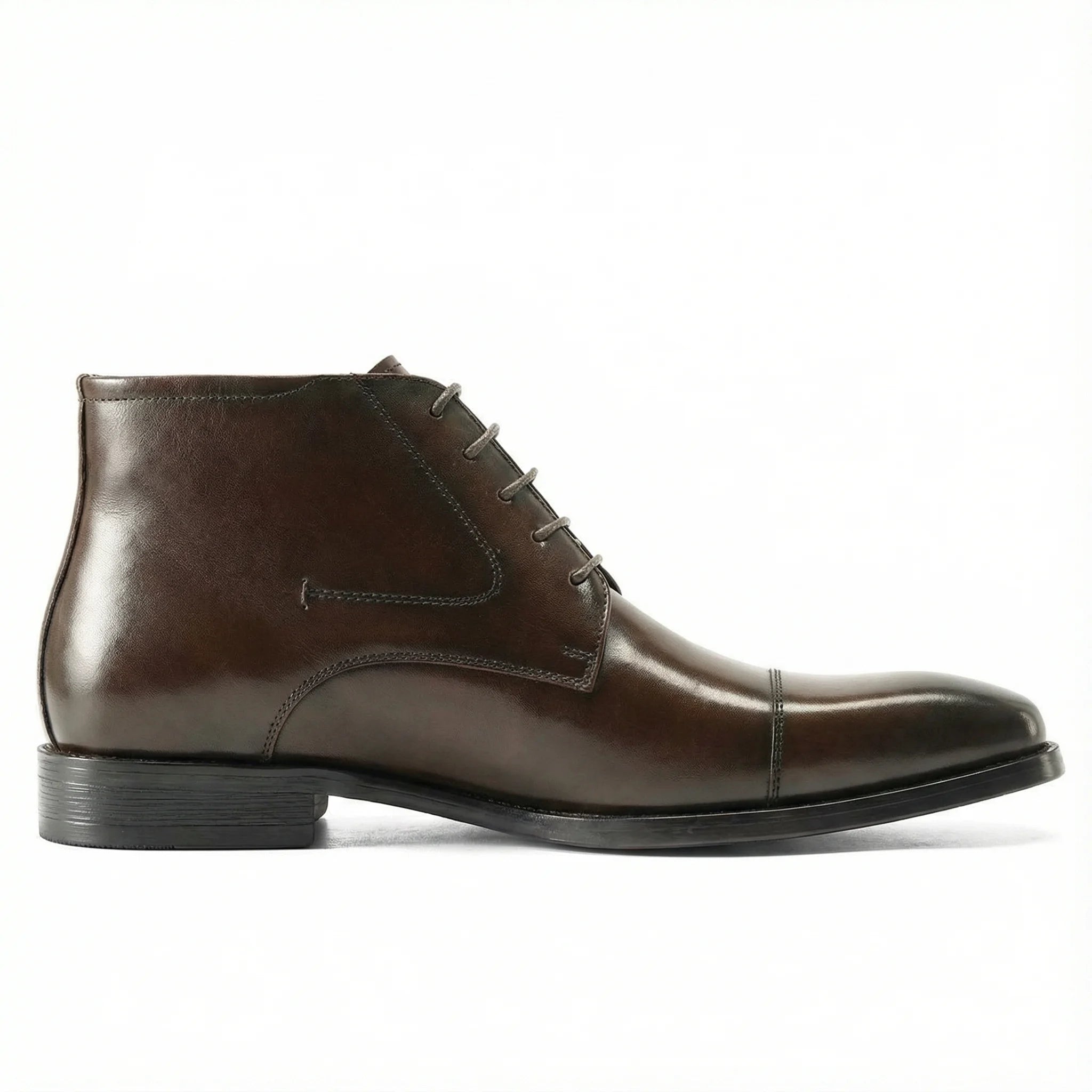 mens brown chukka boot in full grain leather