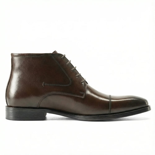 mens brown chukka boot in full grain leather