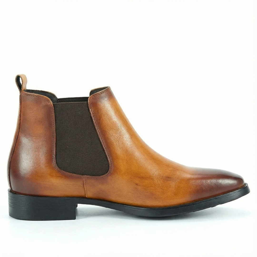 Handcrafted Marcelli Chelsea Boot - Light Brown