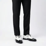 Load image into Gallery viewer, Handcrafted Charleston Oxford - White with Black
