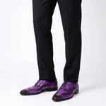 Load image into Gallery viewer, Handcrafted Violetto Brogue Oxford - Purple
