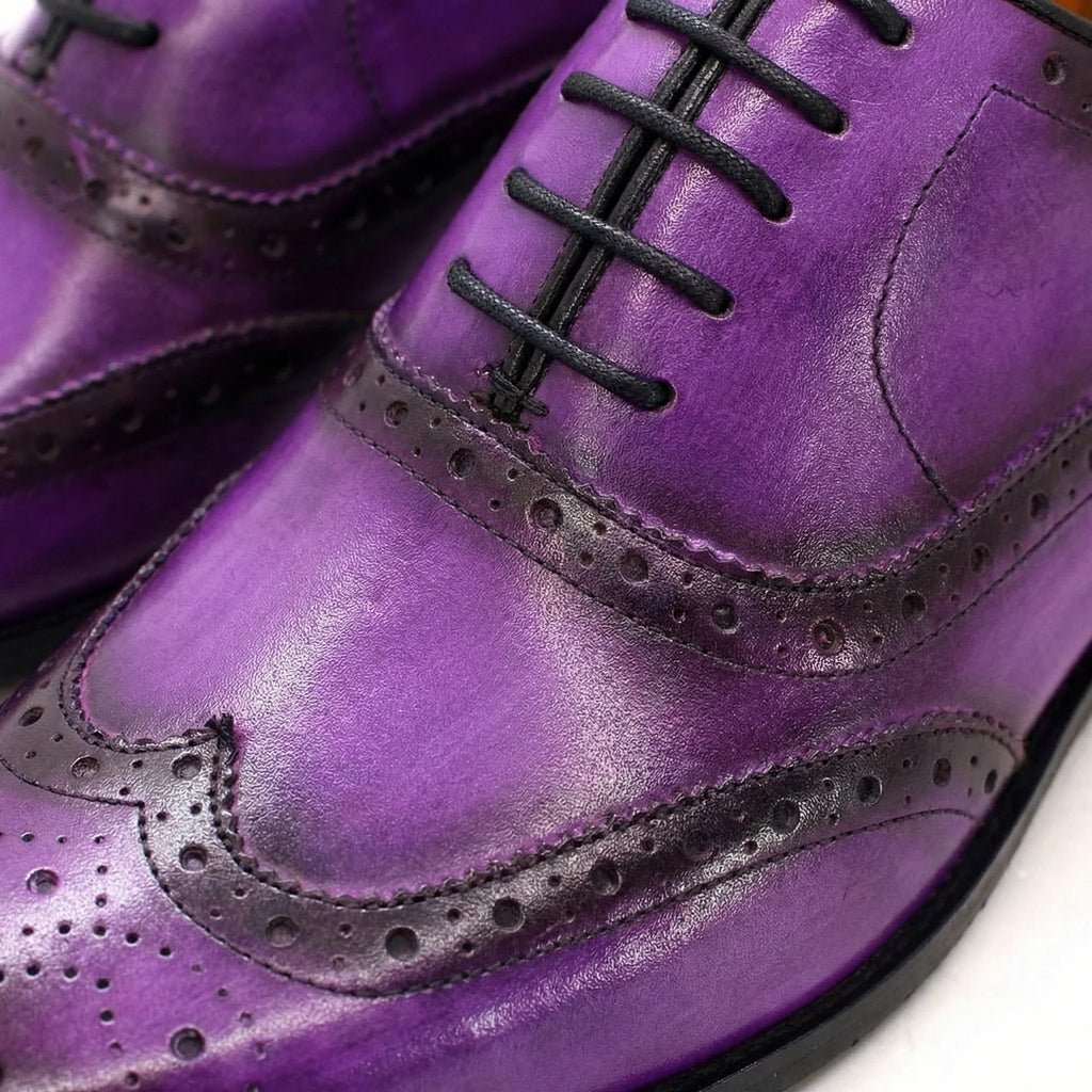 Violetto Oxford Brogue - Purple