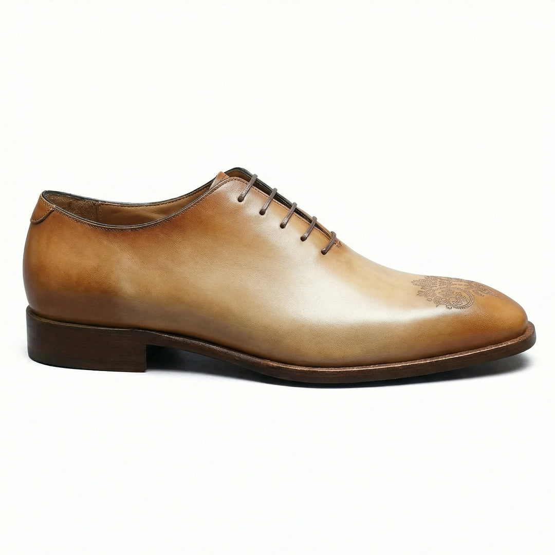 Handcrafted Belvren Oxfor - Camel