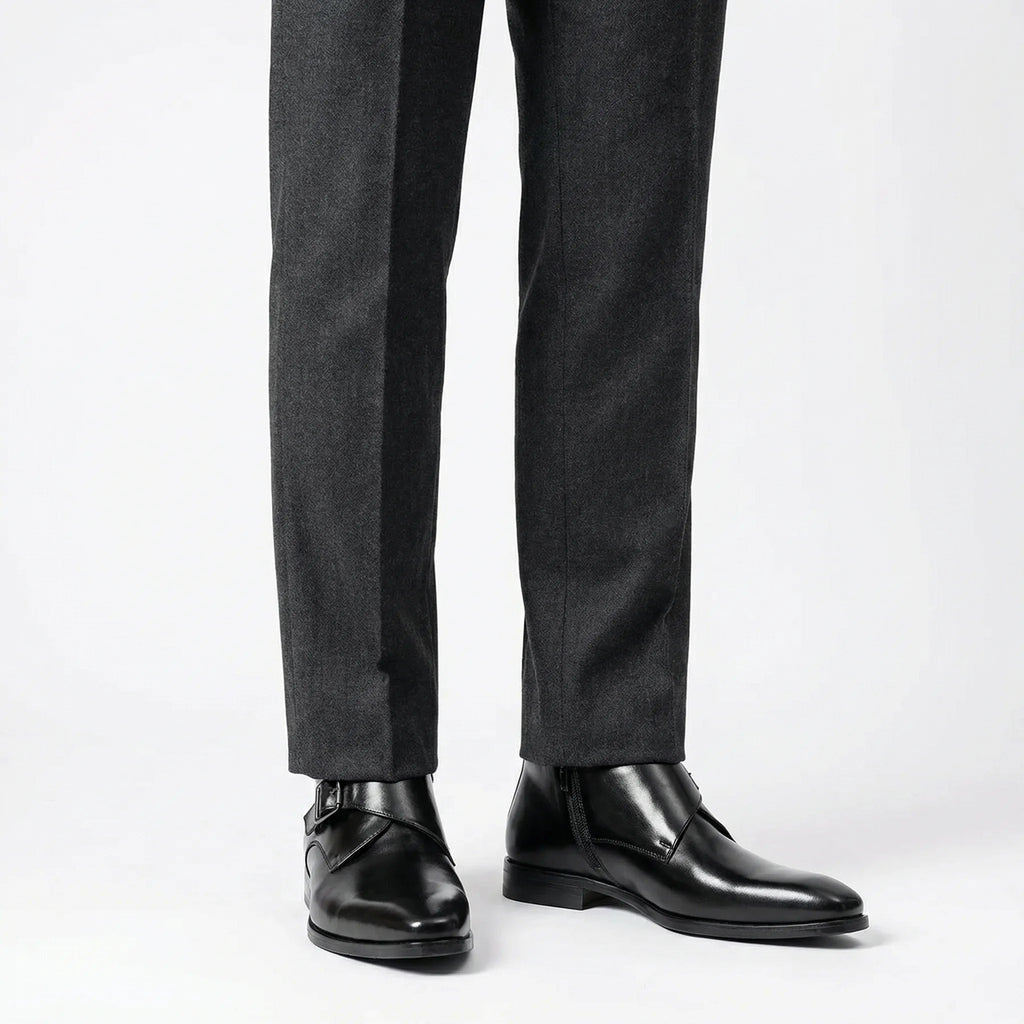 Valdoro Monk Strap Boot - Black