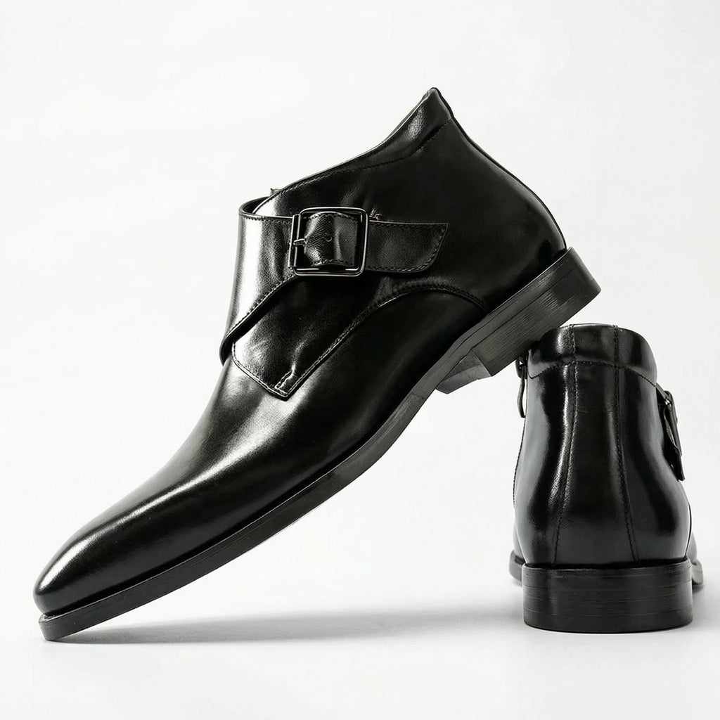 Valdoro Monk Strap Boot - Black